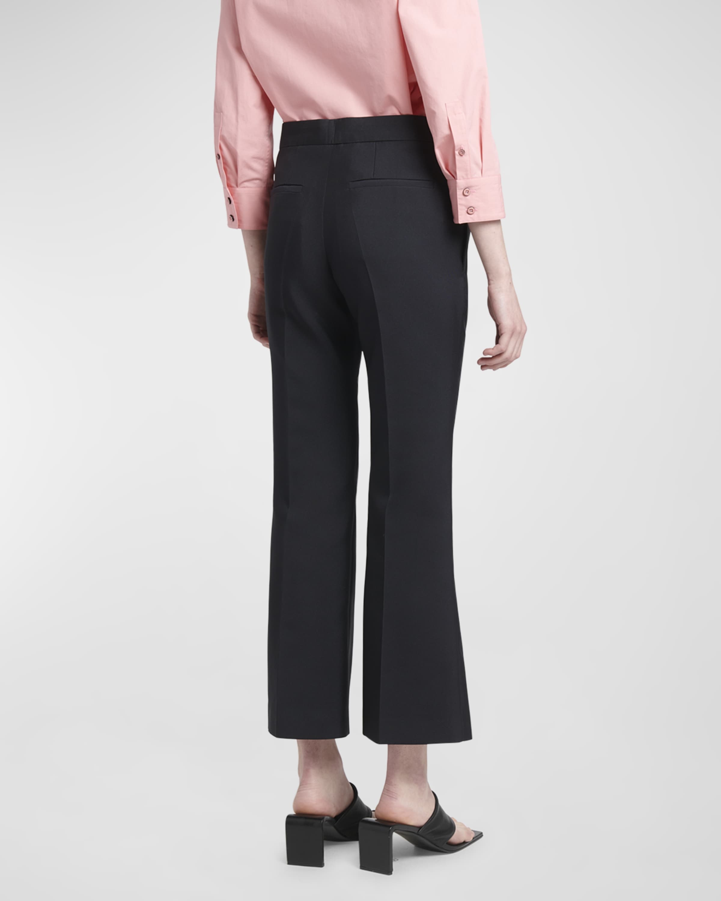 Mid-Rise Straight-Leg Ankle Trousers - 4