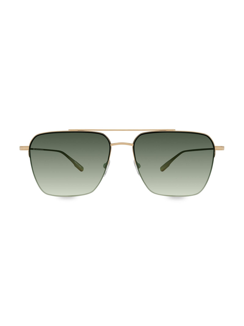 Men's Armstrong 55MM Aviator Sunglasses - Gold Julep 1