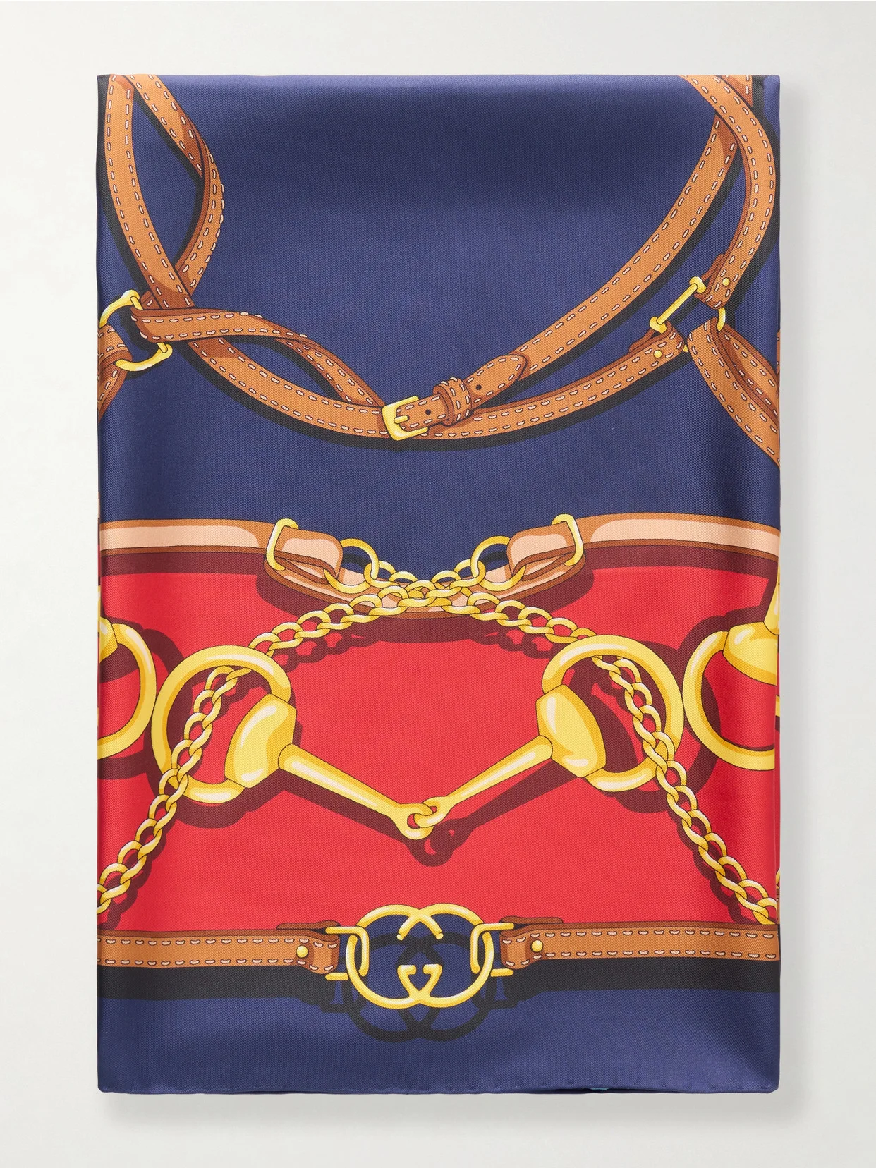 Printed Silk Scarf - 1