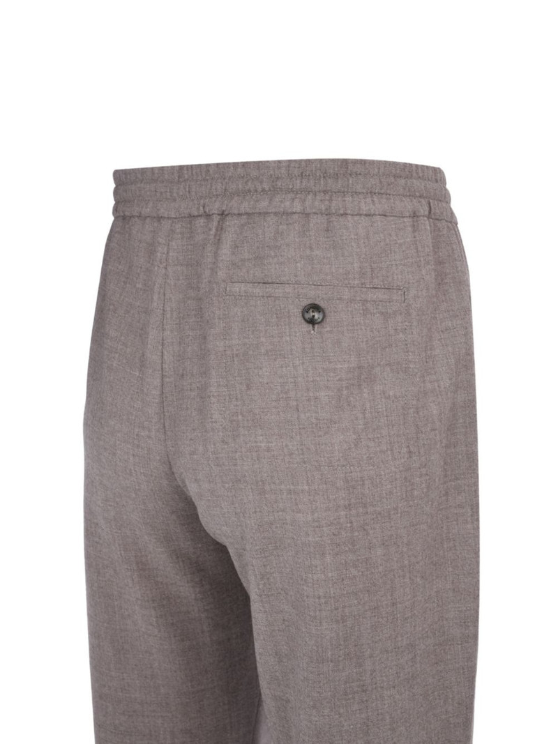 drawstring flannel track pants 5