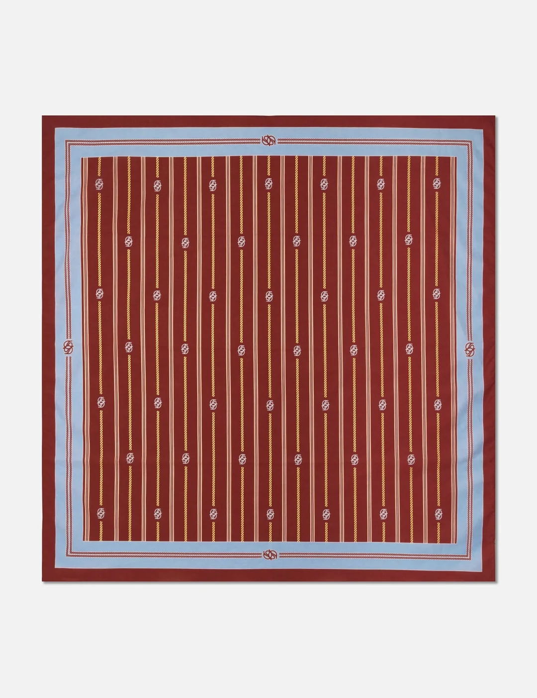 FOULARD RAYURE MONOGRAMME - 1