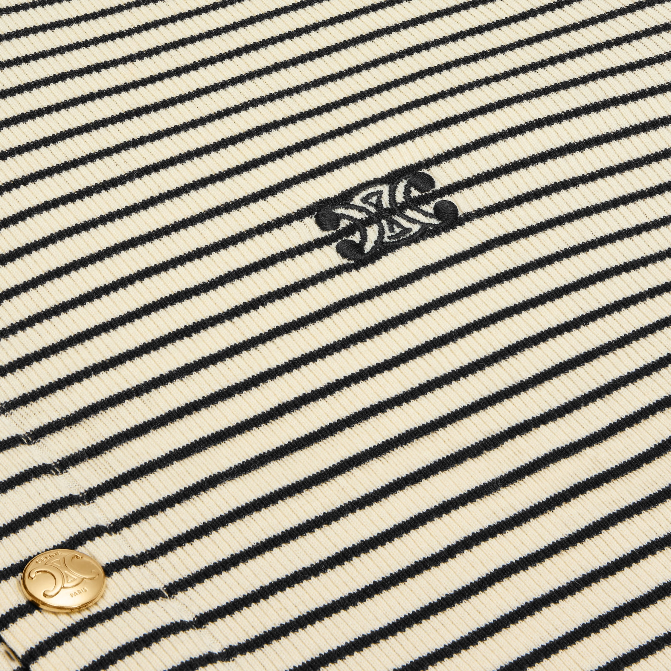 triomphe t-shirt in striped cotton - 4