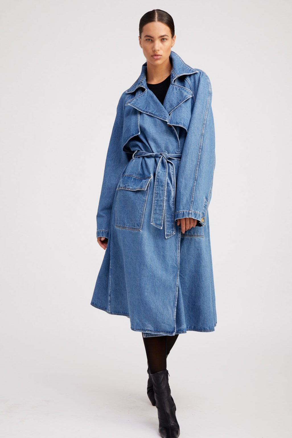 COCO DENIM TRENCH - 2