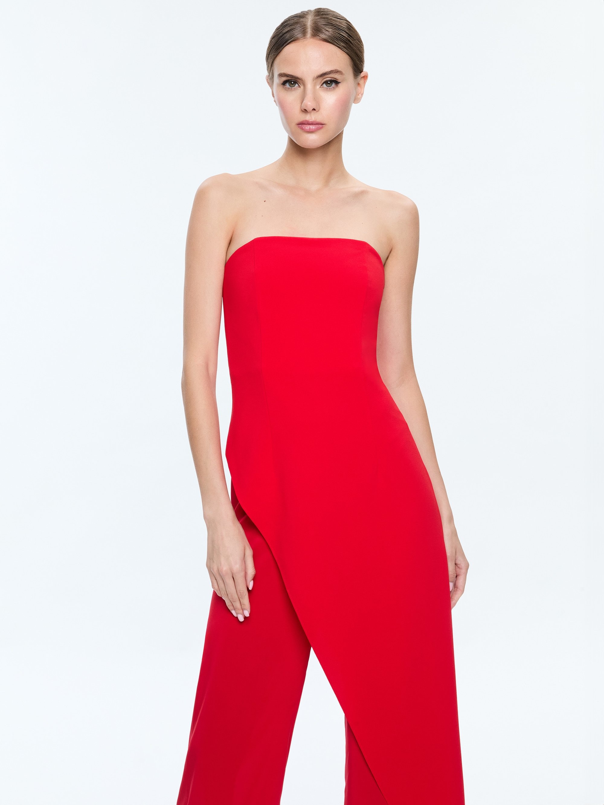 ALONDRA STRAPLESS ASYMMYETRIC JUMPSUIT - 3