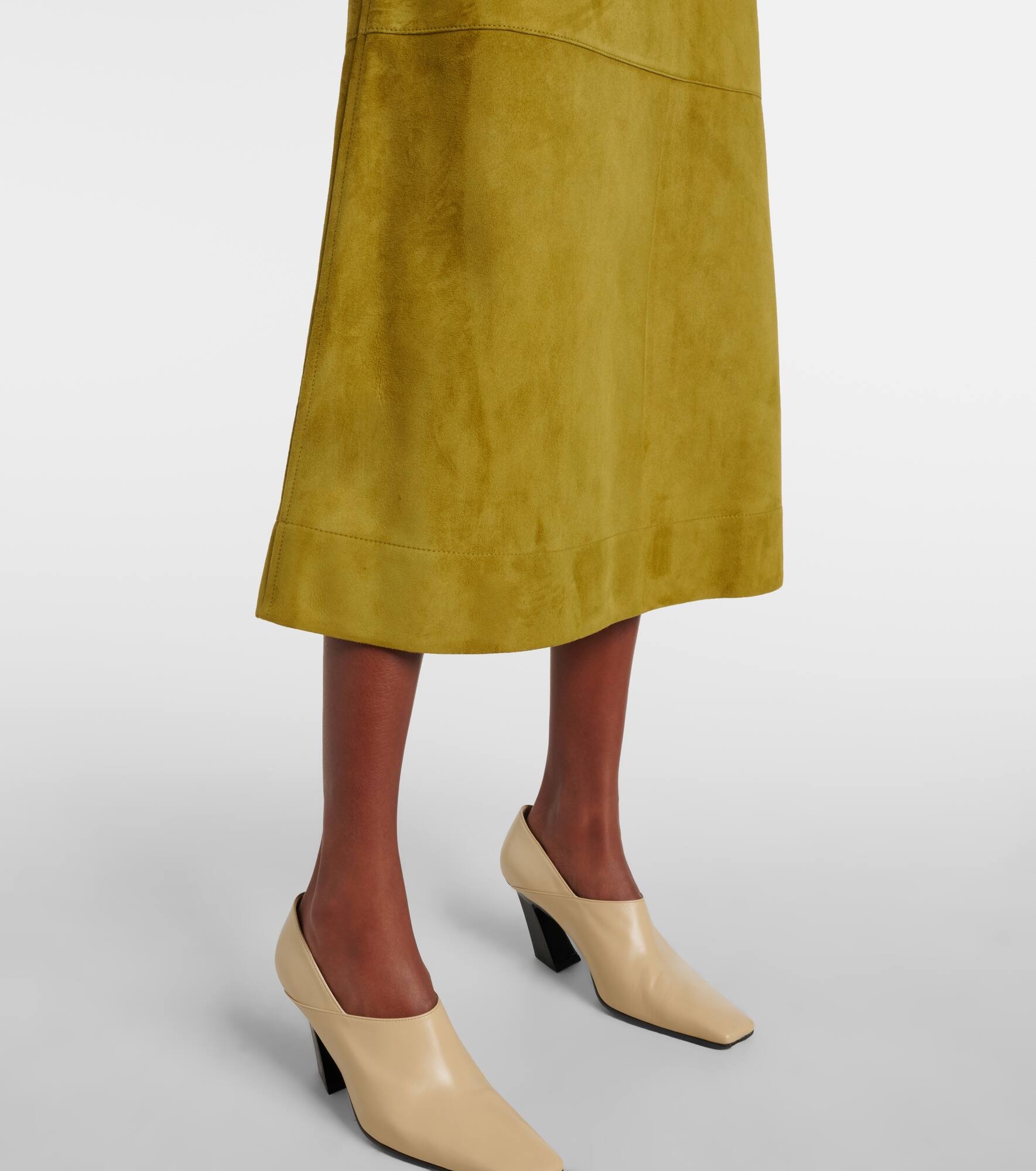 Suede midi skirt - 5