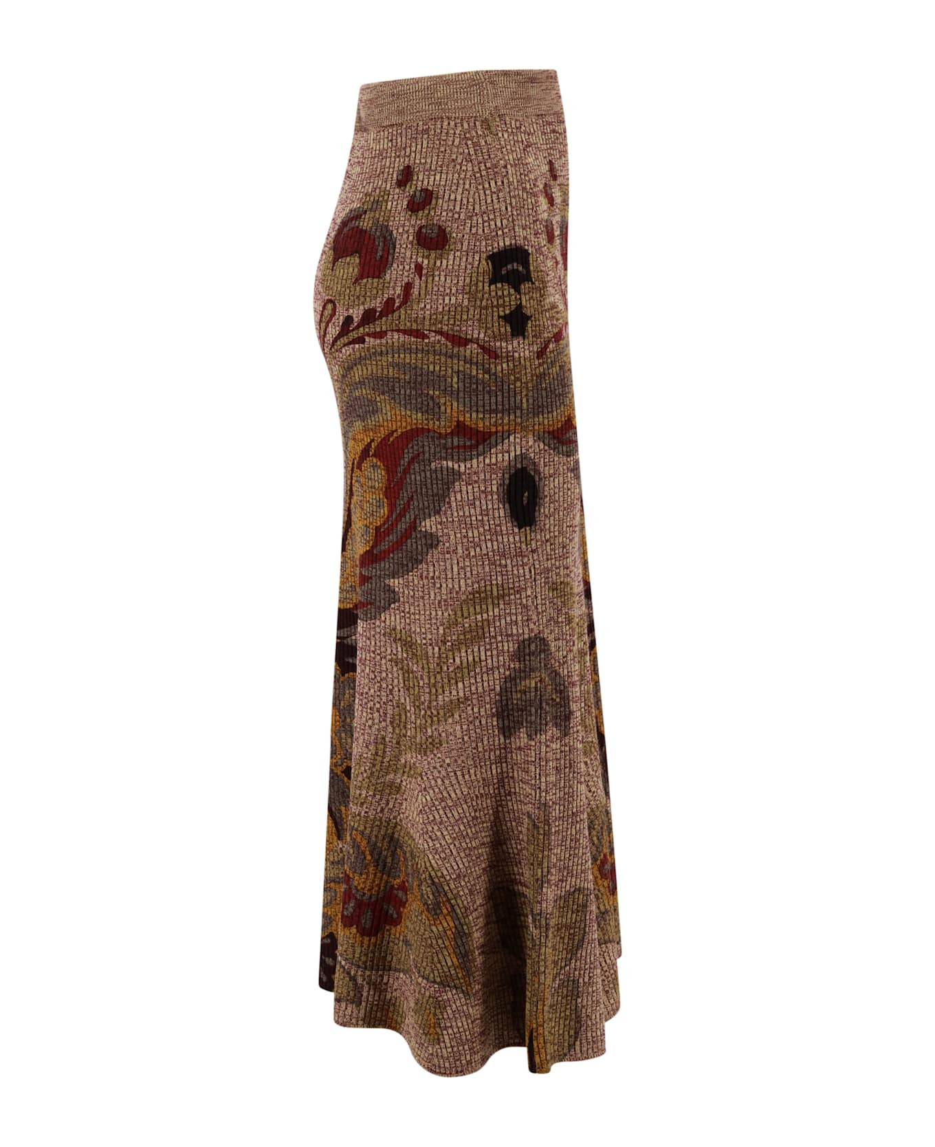 Skirt To Print Floral Paisley Midi - 4