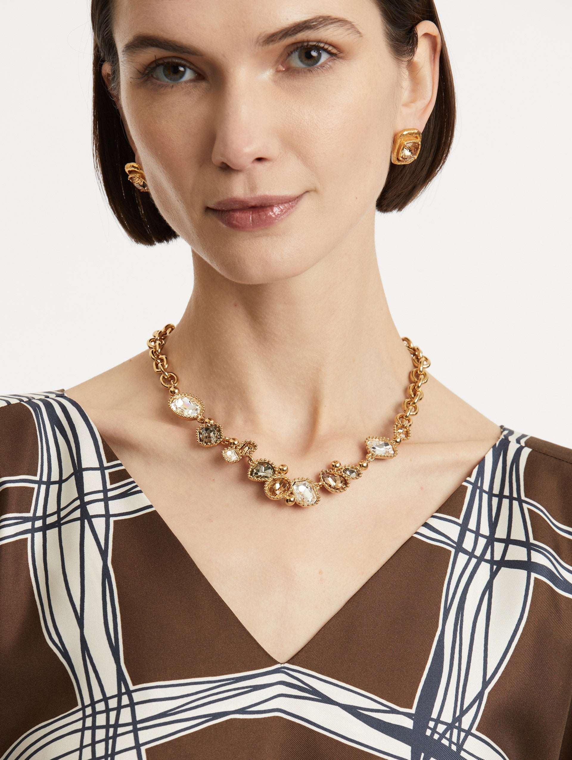 EMERALD-CUT SCRAMBLE NECKLACE - 2