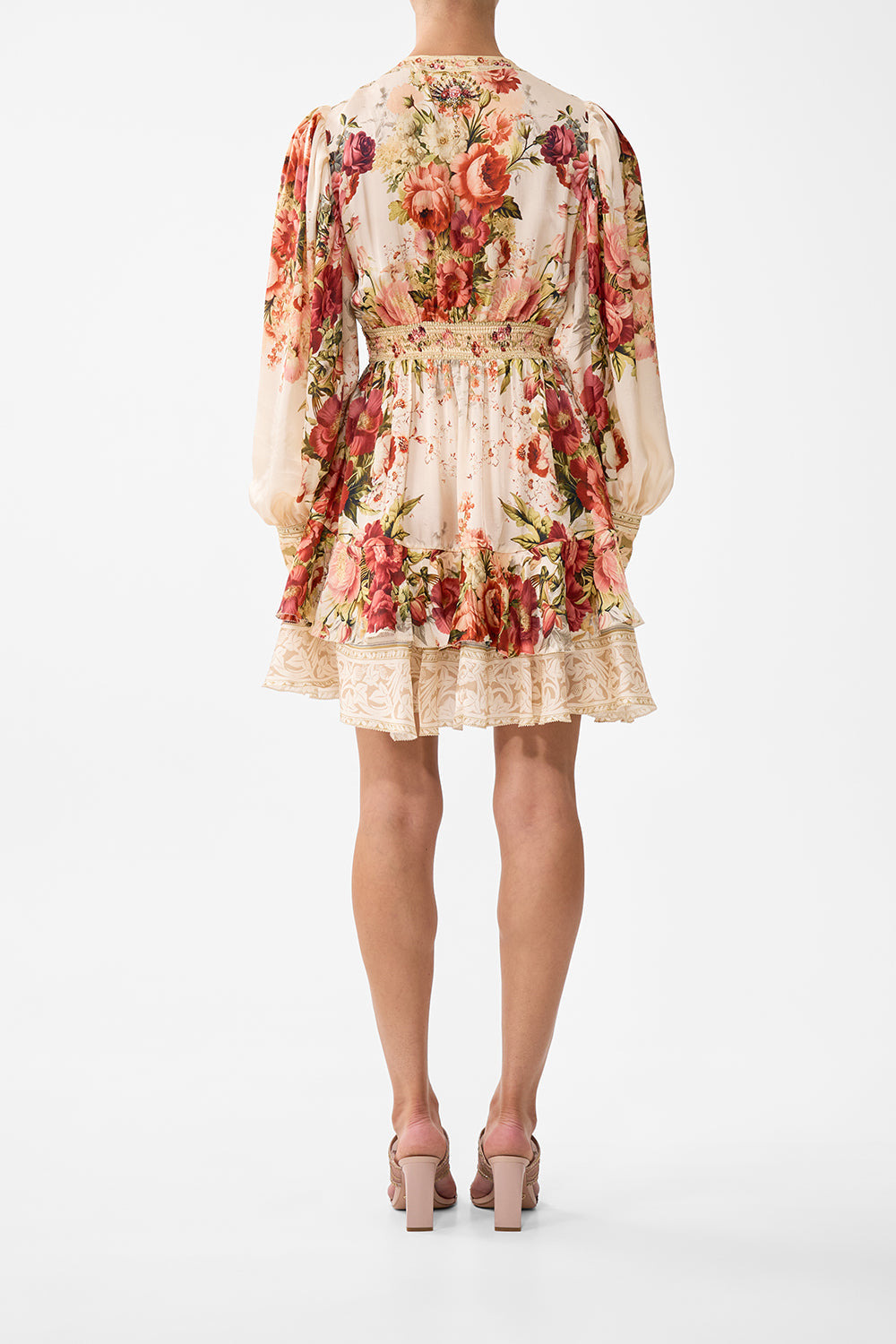 BUTTON FRONT FRILL DRESS - 3