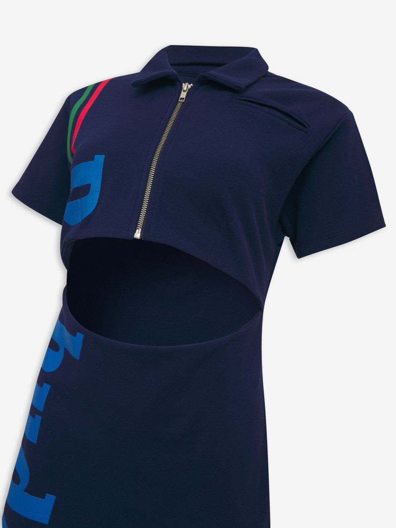 RHUDE LOGO POLO DRESS 3