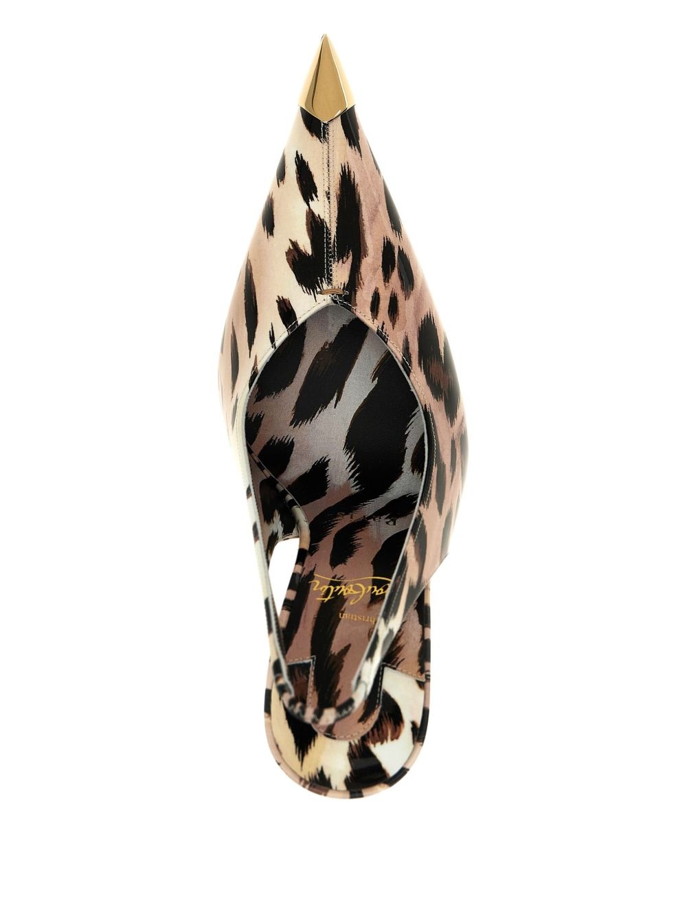 100mm Katissima leopard-print slingback pumps - 3