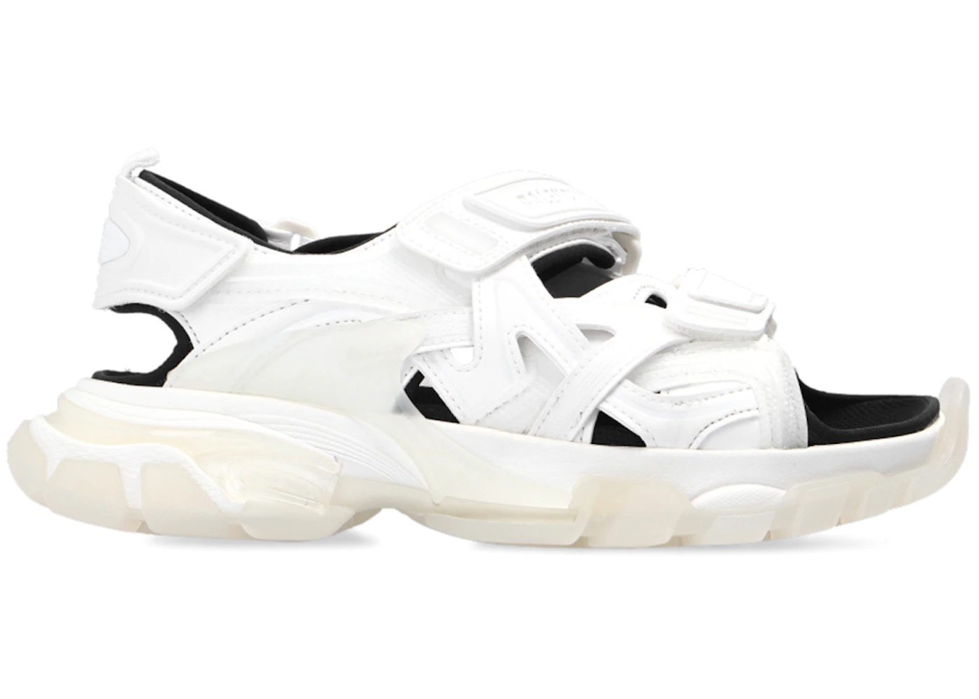 Balenciaga Track Sandal Clear Sole White Black (W) - 1