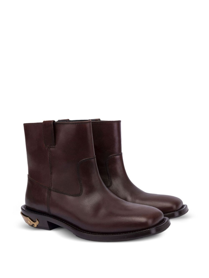 Moschino leather ankle boots outlook
