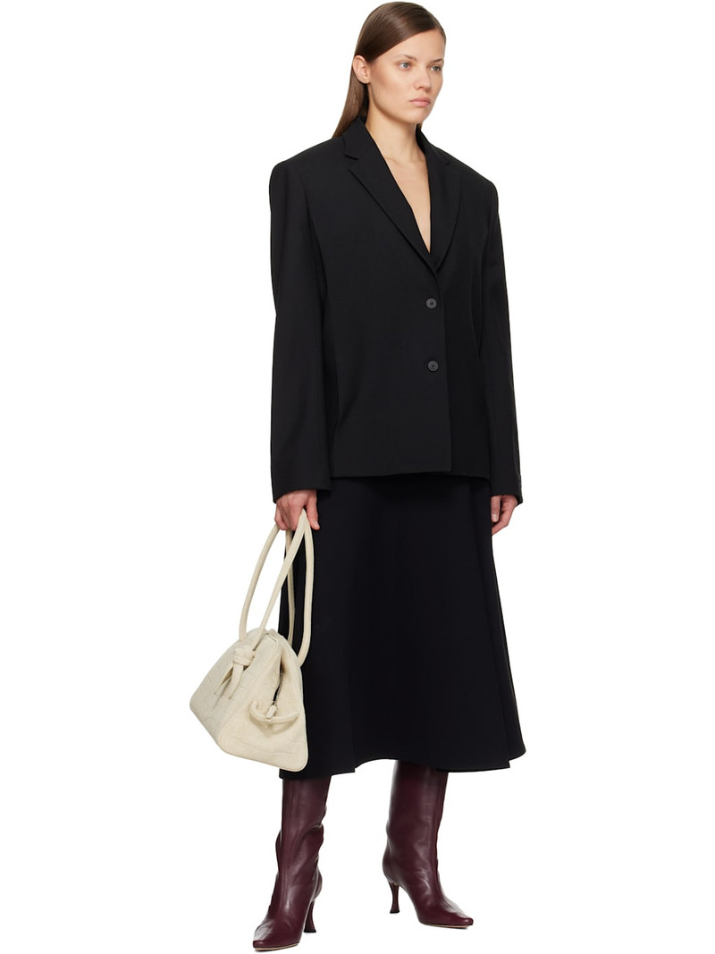 JACQUEMUS Black 'The Carrée' Blazer outlook