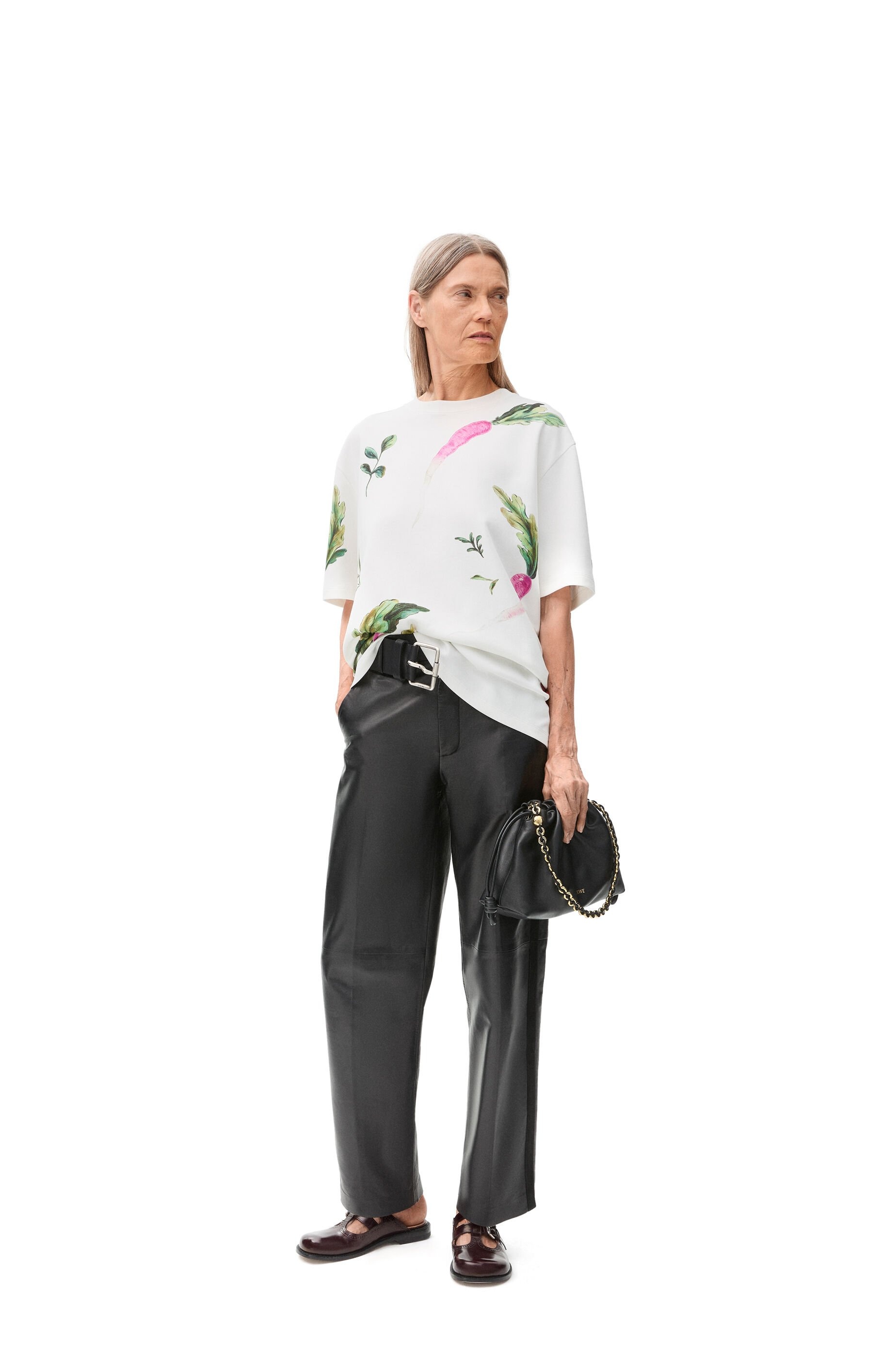LOEWE セール★ OVERSIZED FIT TSHIRT Oversized fit long sleeve T-shirt in cotton White - LOEWE