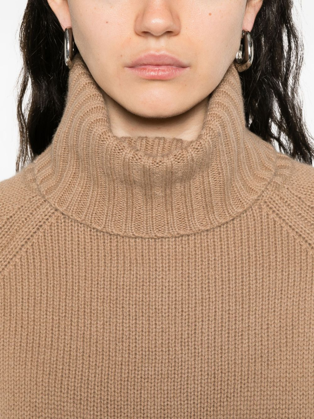 turtleneck raglan-sleeve sweater - 5