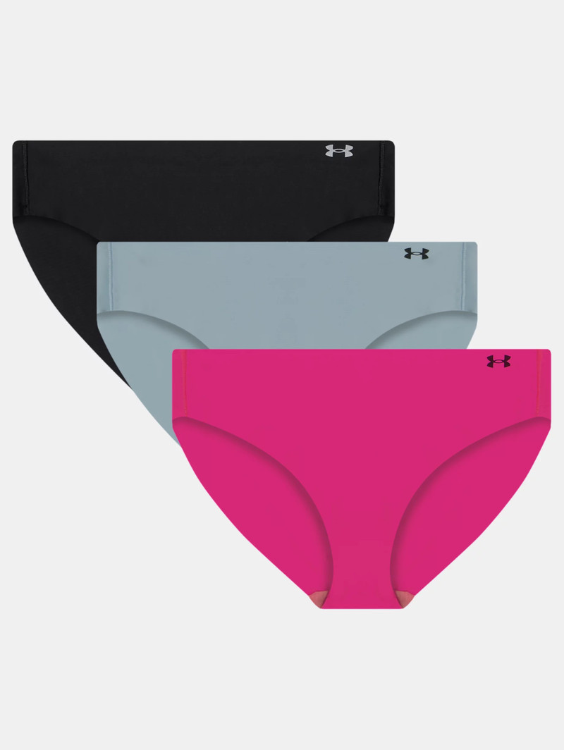 Women's UA Pure Stretch 3-Pack No Show Bikini 4