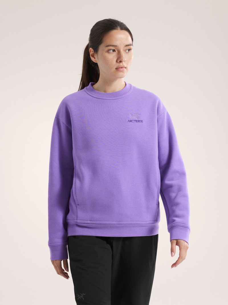 Emblem Fleece Crew Neck Pullover 3