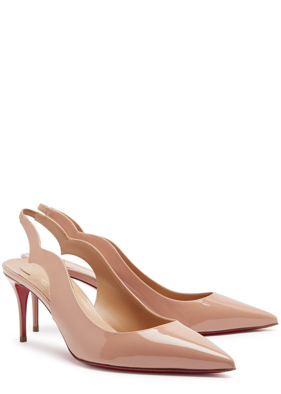 Christian Louboutin Hot Chick 70 Patent Leather Slingback Pumps - 2