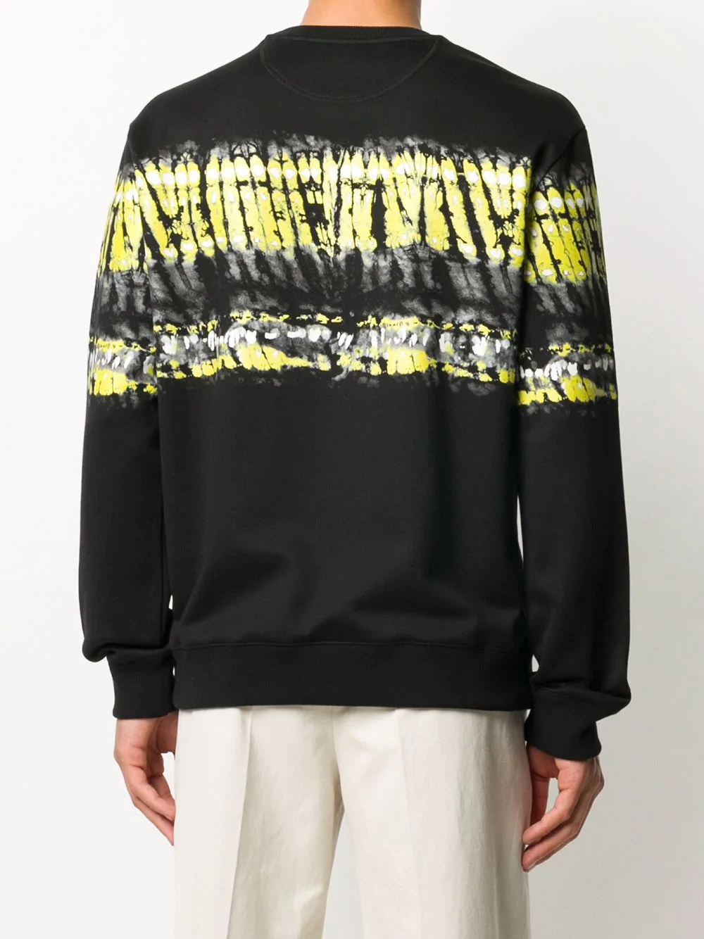 tie-dye panel logo patch sweatshirt - 4