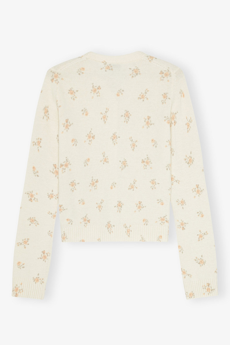 OFF-WHITE PRINTED WOOL MIX CARDIGAN 6