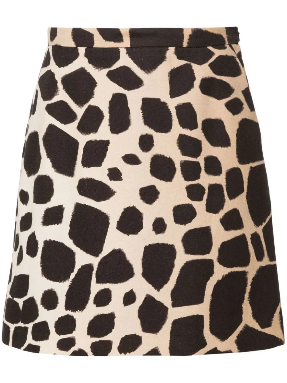 ombré giraffe-print miniskirt - 1