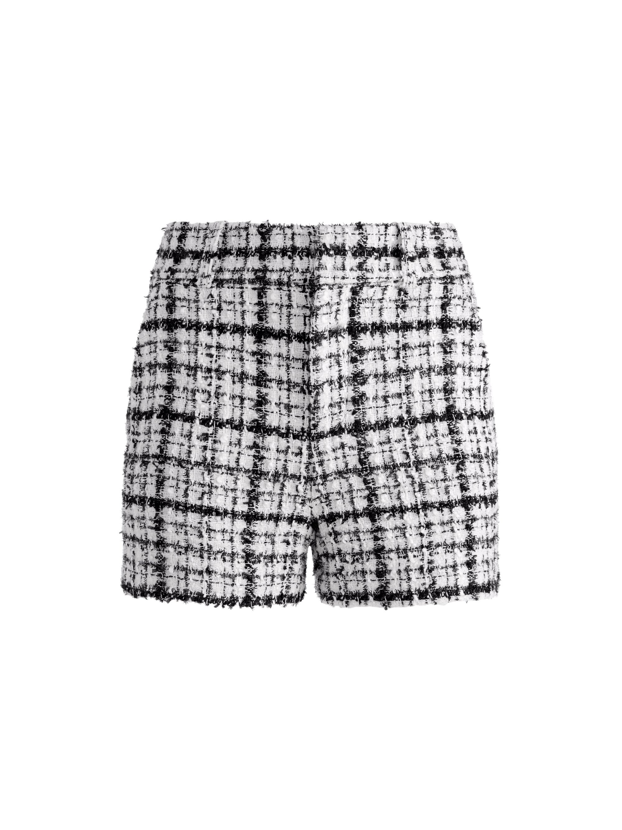 PAULA TWEED HIGH WAISTED SHORT - 1