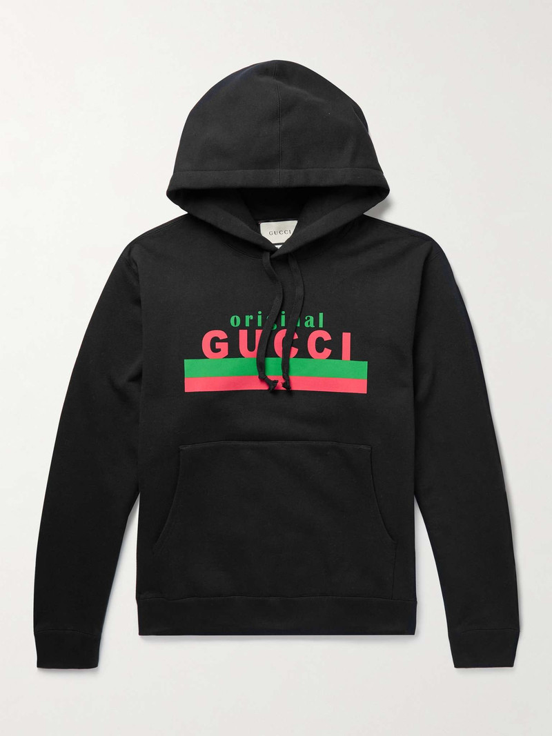 Logo-Print Cotton-Jersey Hoodie - 1