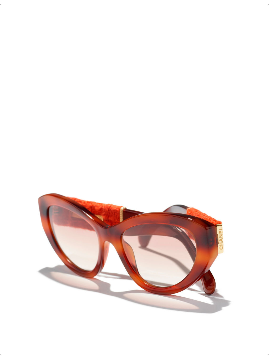 CH5513 cat-eye tortoiseshell acetate sunglasses - 4