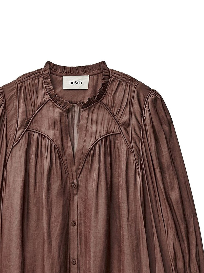 ba&sh ruffled-collar button shirt outlook