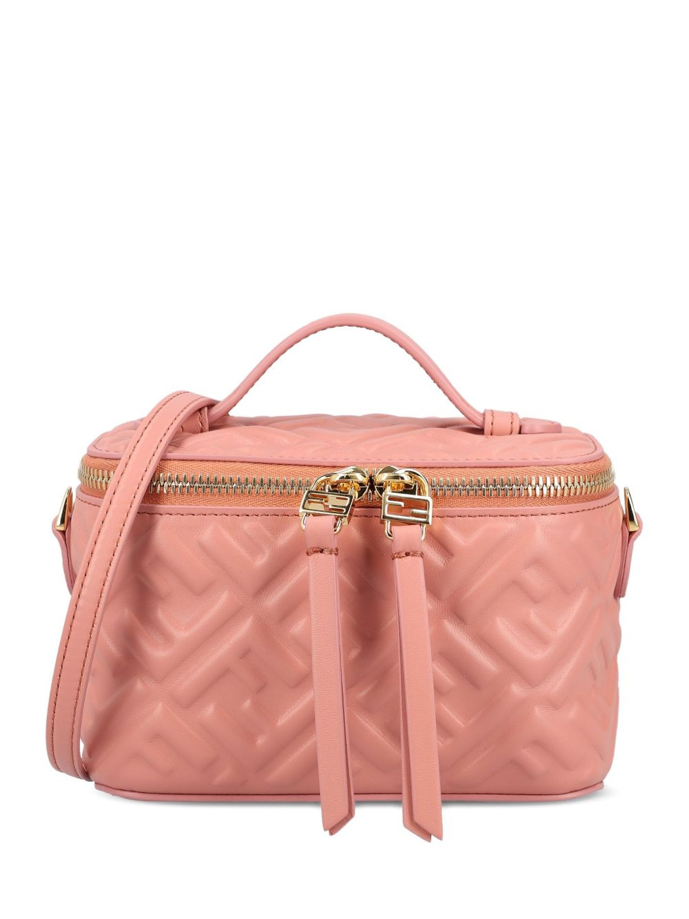 FF-pattern quilted cross body bag - 1