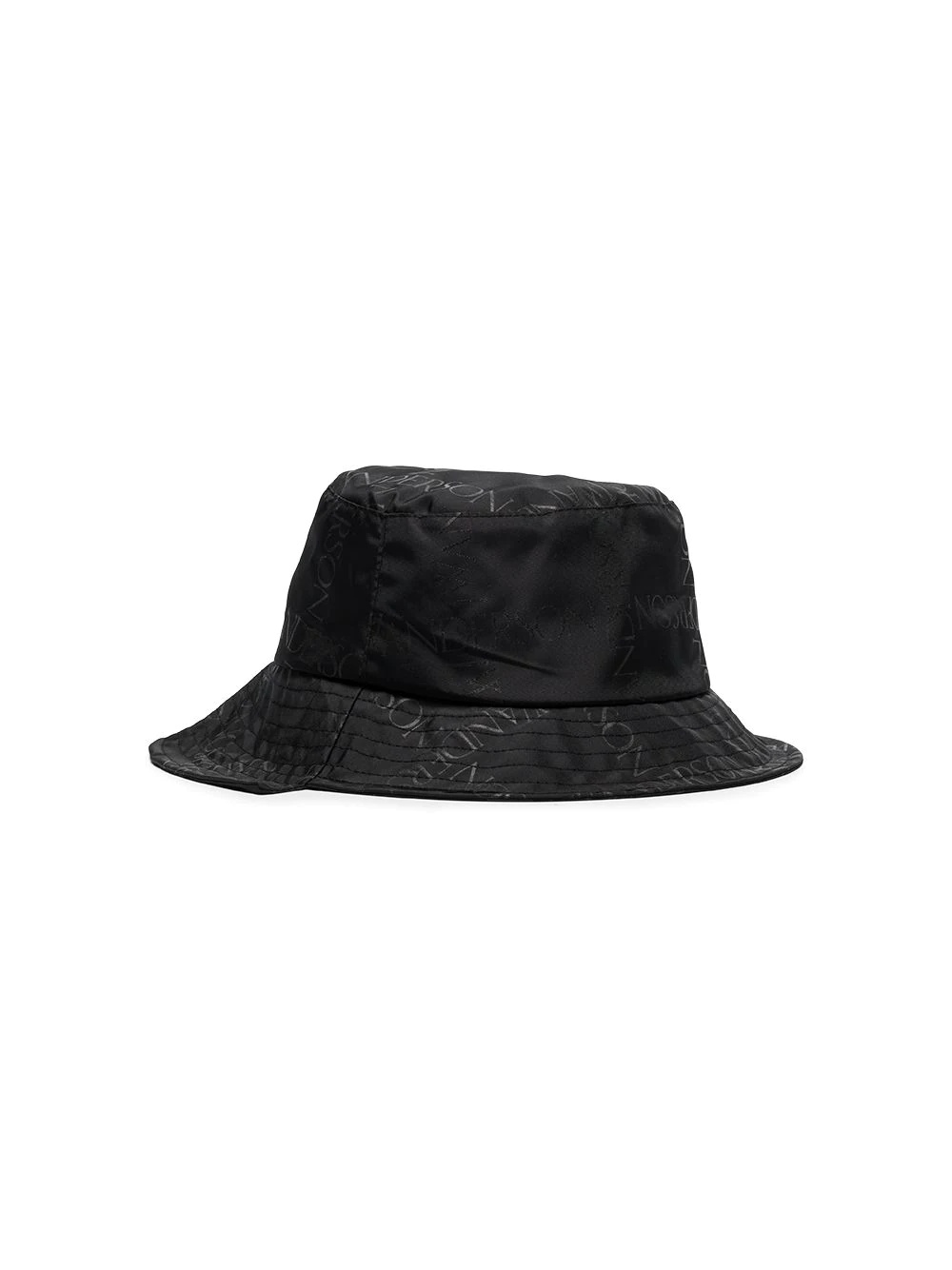 asymmetric logo-print bucket hat - 3