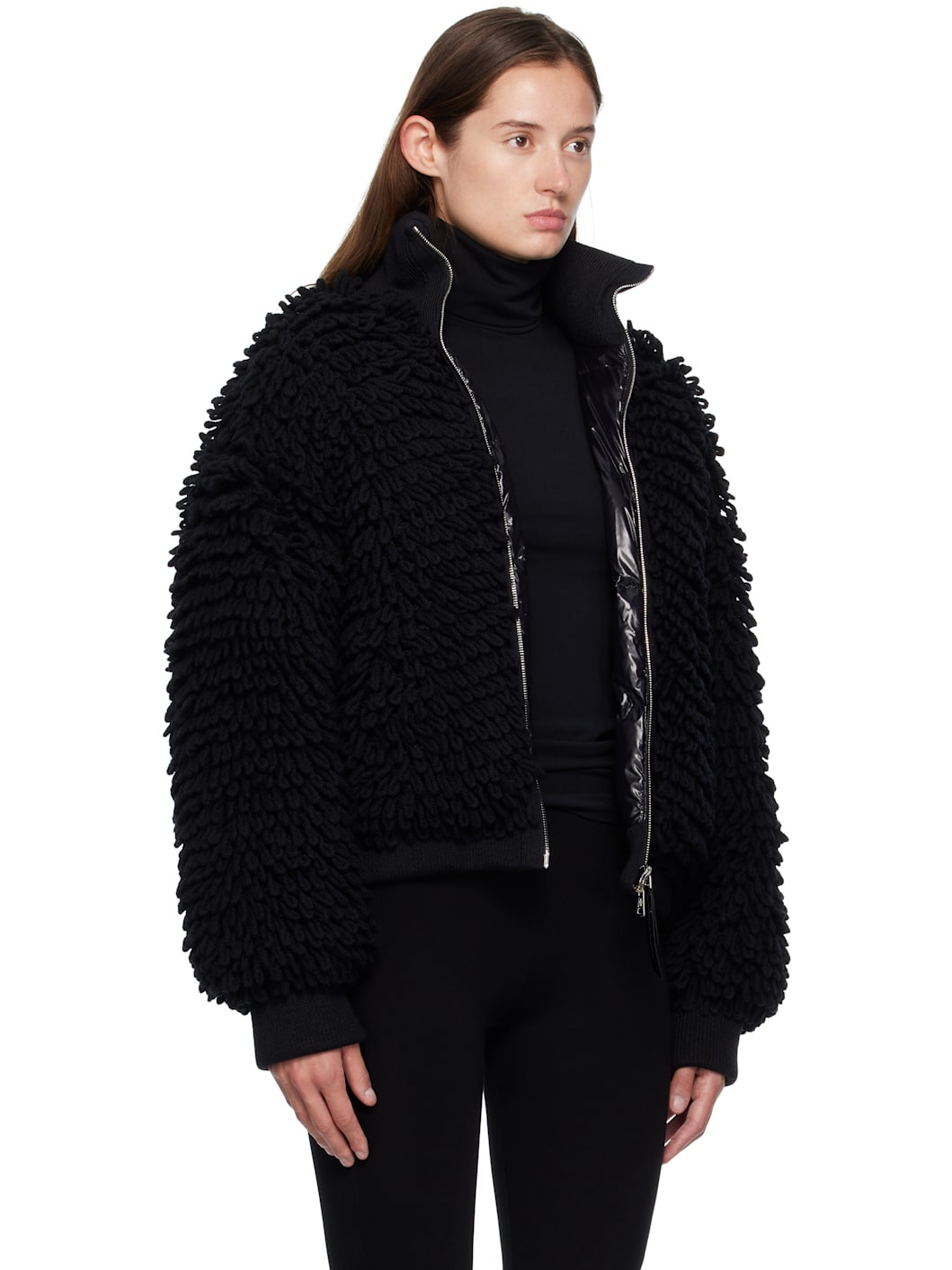 Moncler x EE72 Black Cardigan Down Jacket - 2
