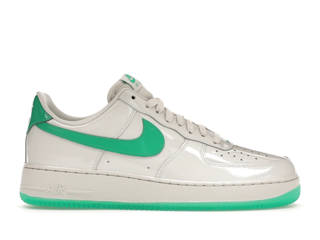 Nike Air Force 1 Low '07 Patent Platinum Tint Stadium Green - 1
