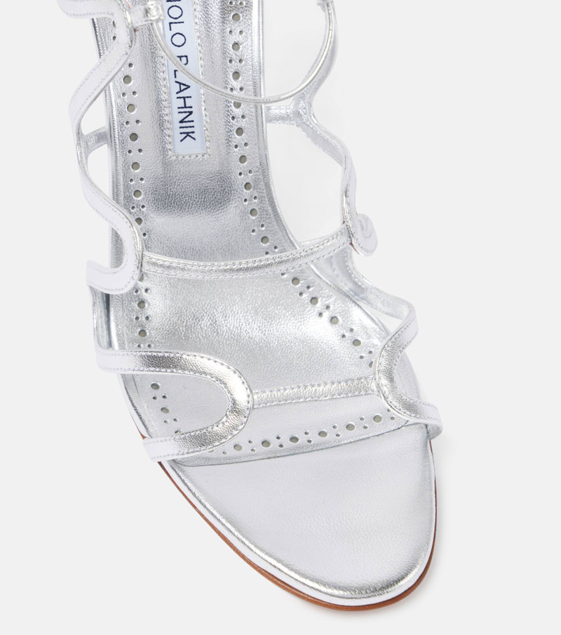 Fawda 105 metallic leather sandals 5