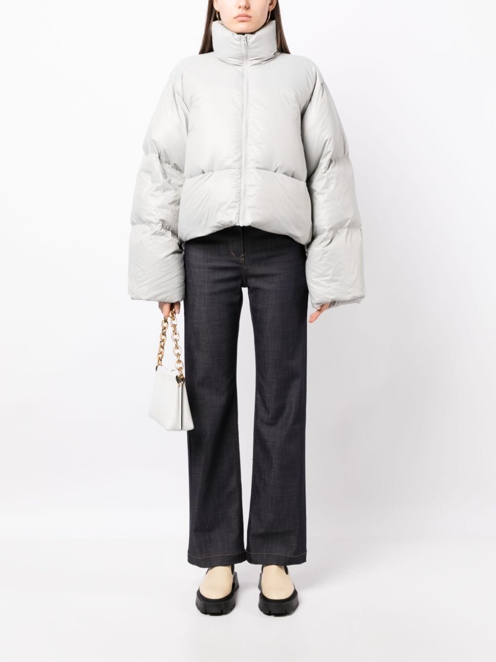 high-neck puffer jacket - 2