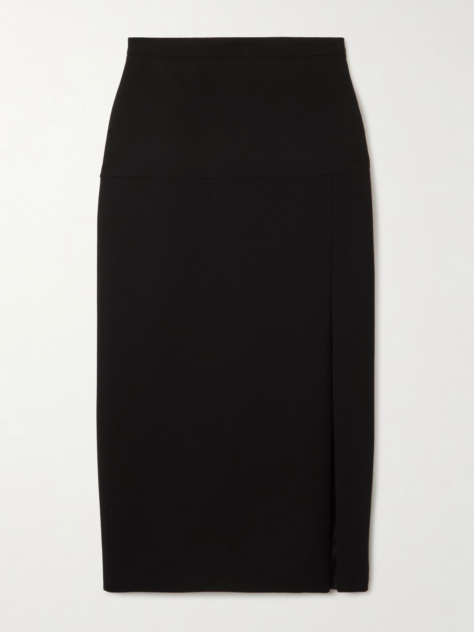 Wool midi skirt Black - 1
