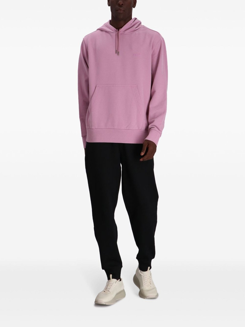 BOSS logo-print hoodie outlook