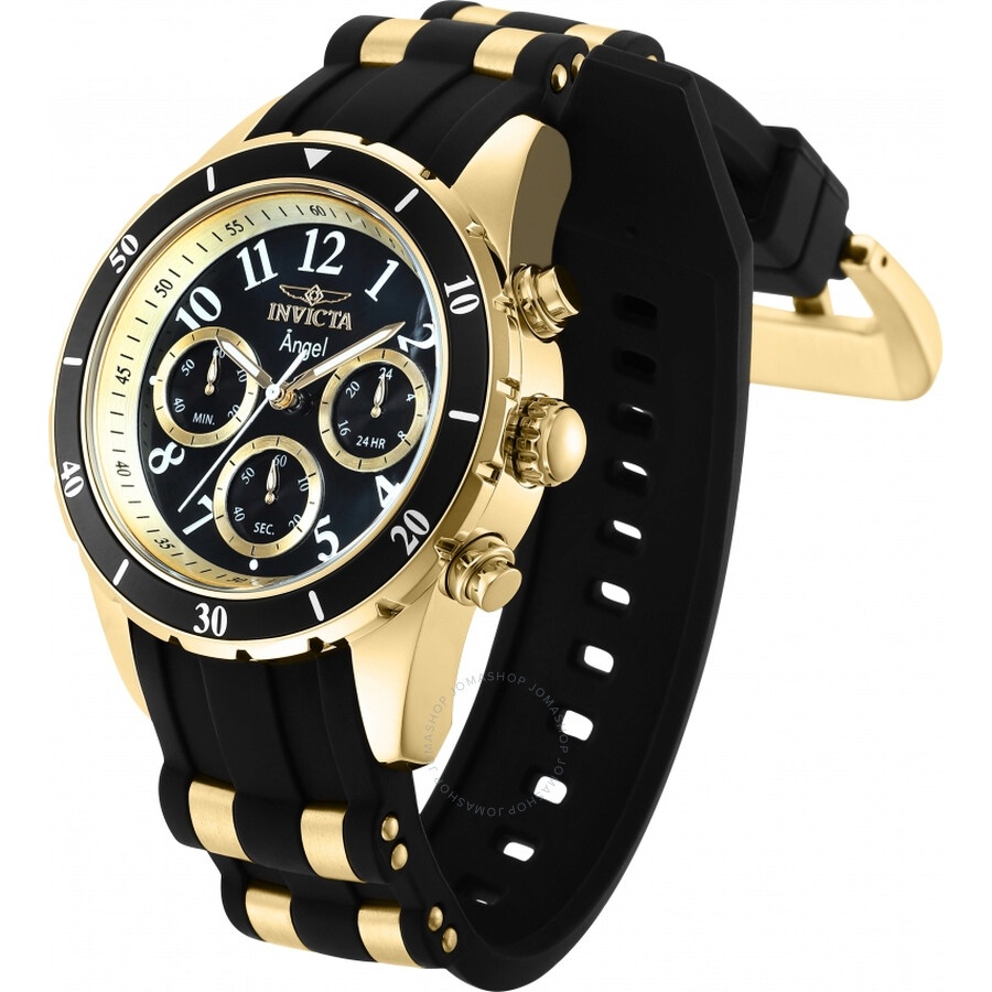 Invicta - Invicta Angel Chronograph Quartz Black Dial Ladies Watch 35589 - 2