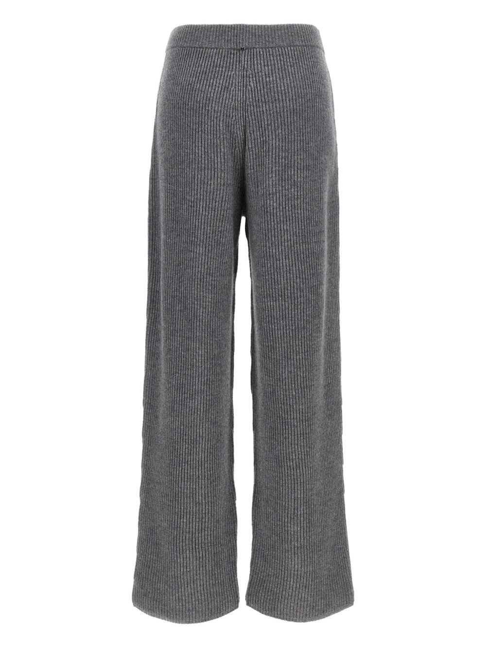 ribbed straight trousers - 2