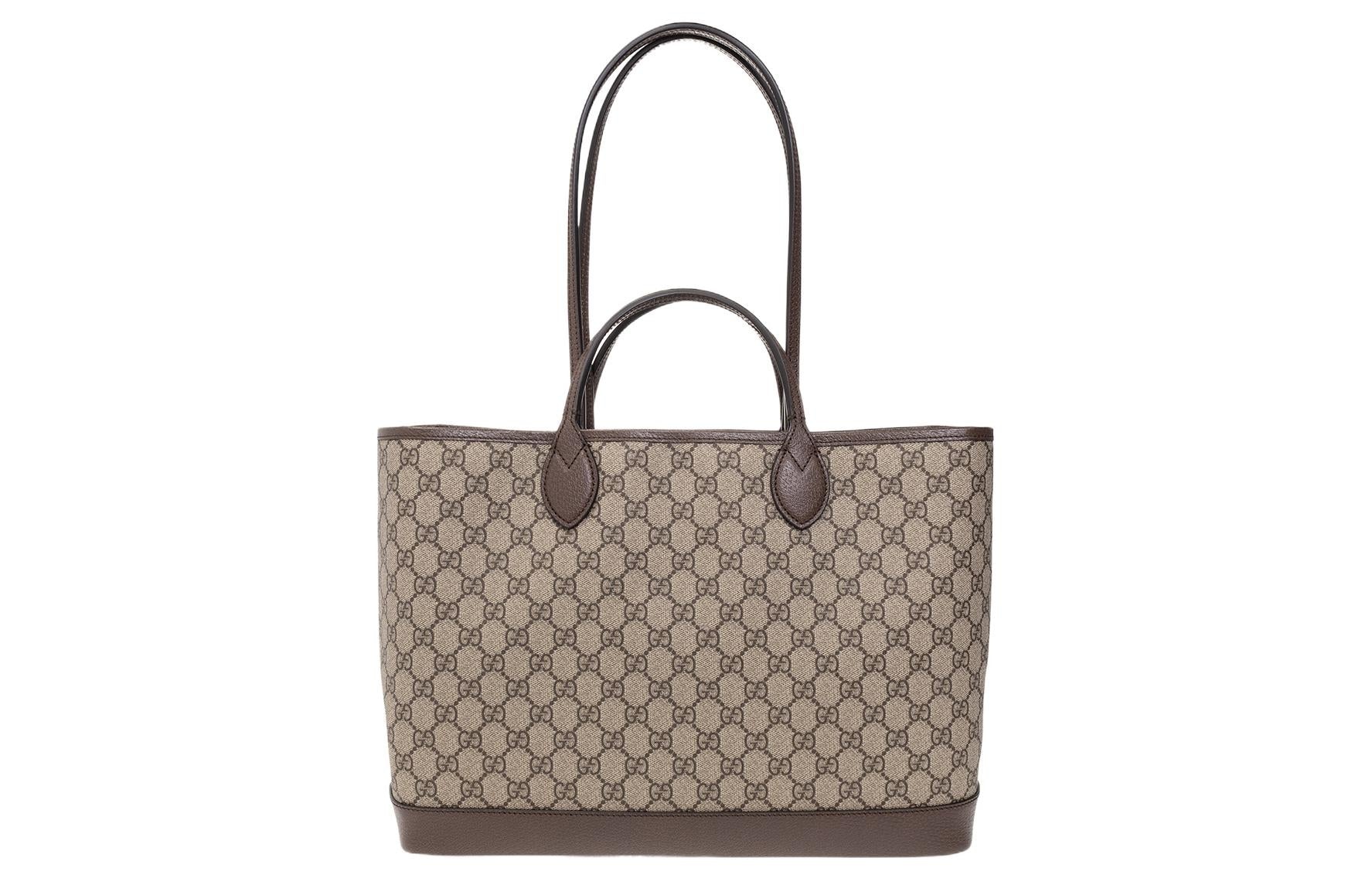(WMNS) Gucci Ophidia Medium Tote Bag 'Beige Ebony' 739730-K9GSG-8358 - 3