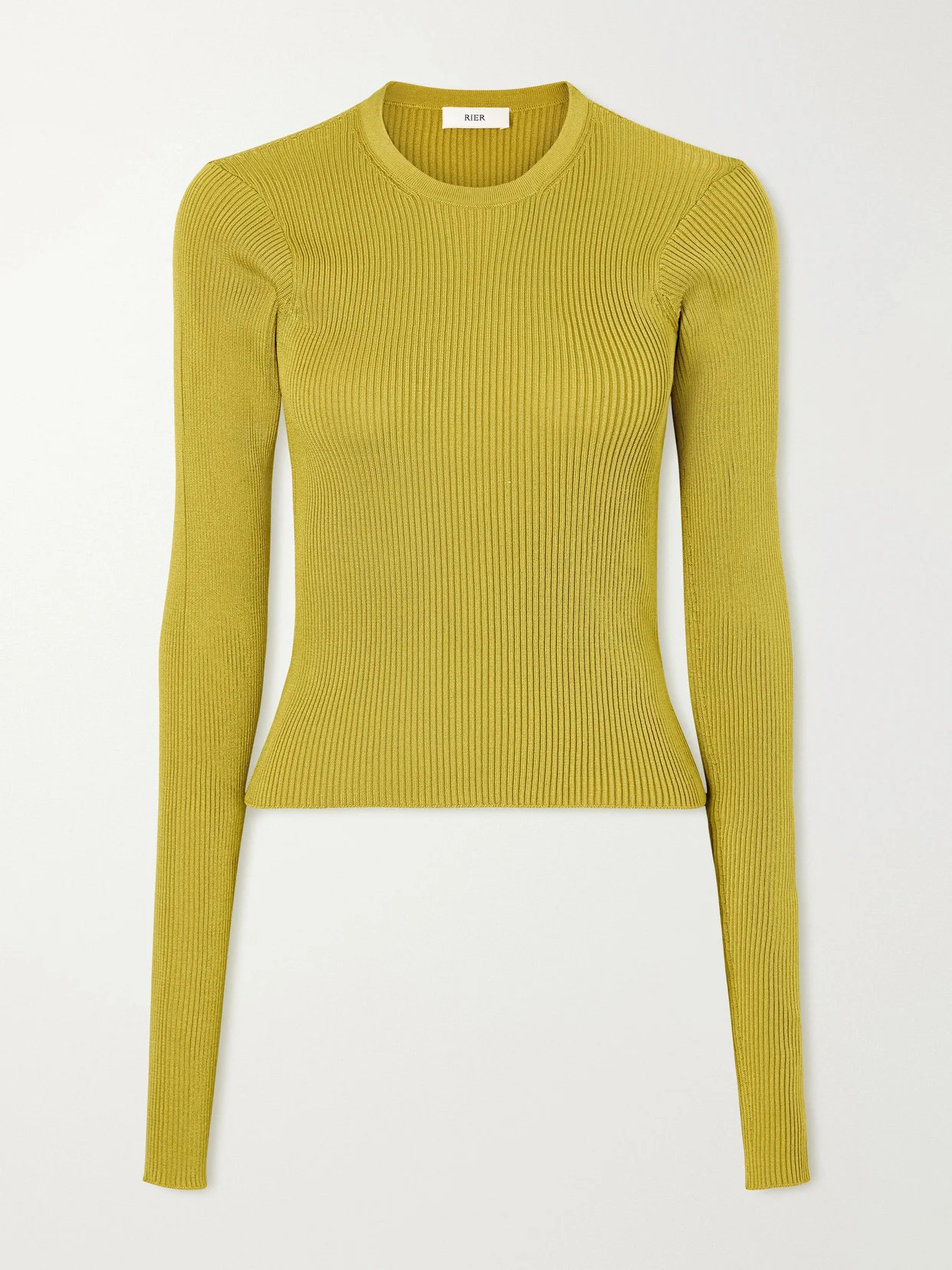 Ribbed Silk T-shirt - 1