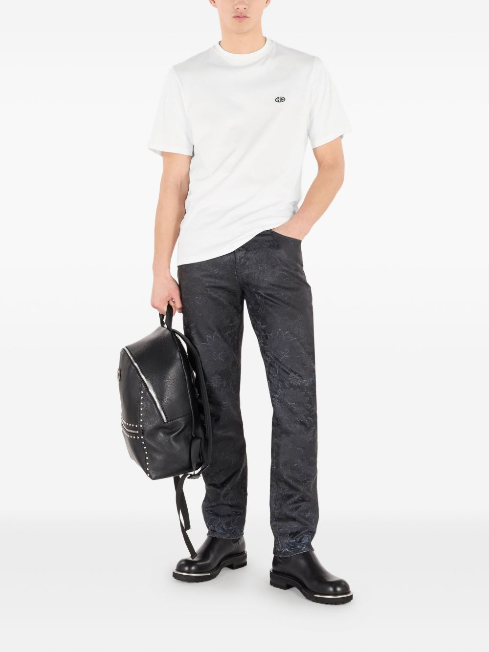 embroidered-logo T-shirt - 2