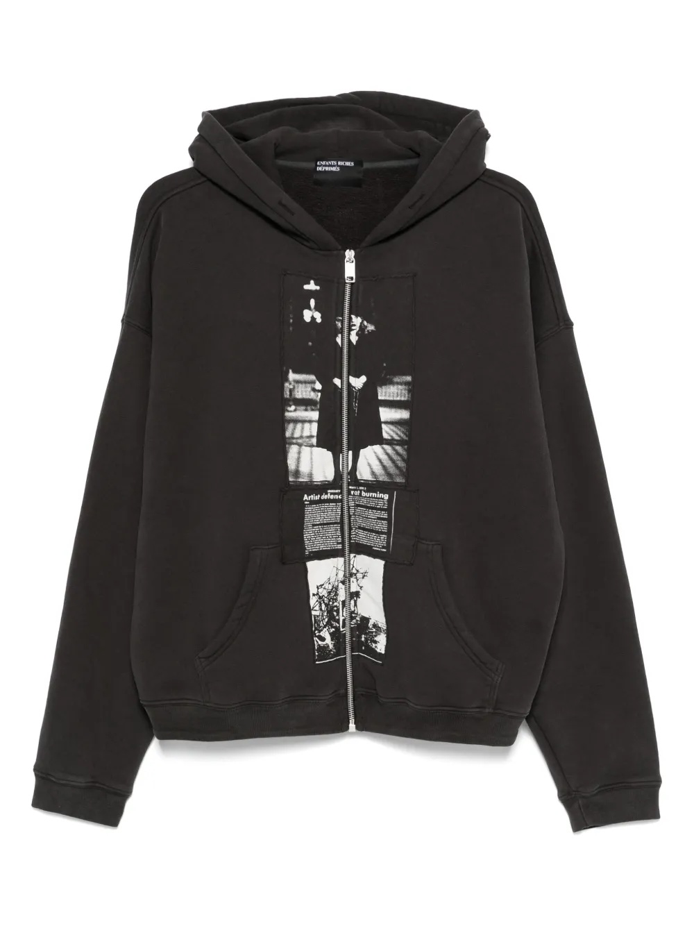 ENFANTS RICHES DEPRIMES - Men Artist Defends Baggy Assemblage Zip Hoodie - 1