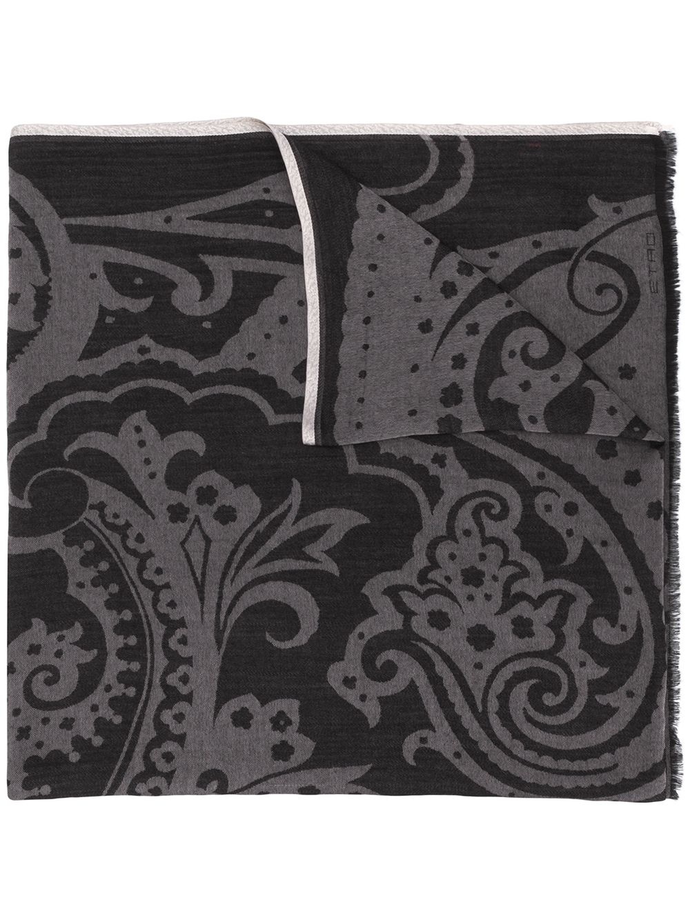 paisley print scarf - 1