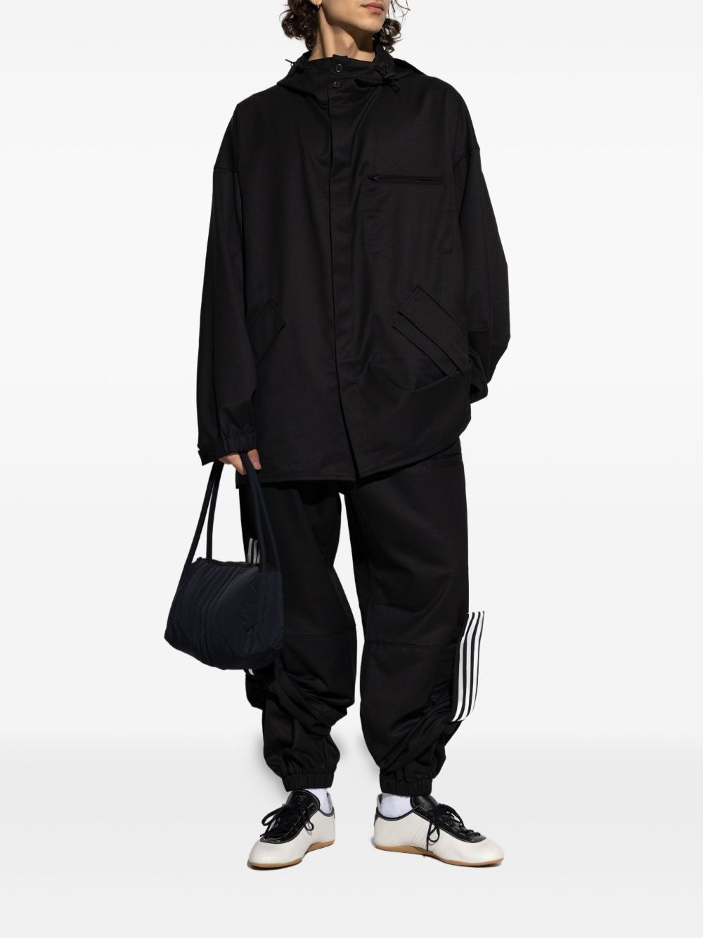 STRIPE-PRINT HOODED JACKET - 2