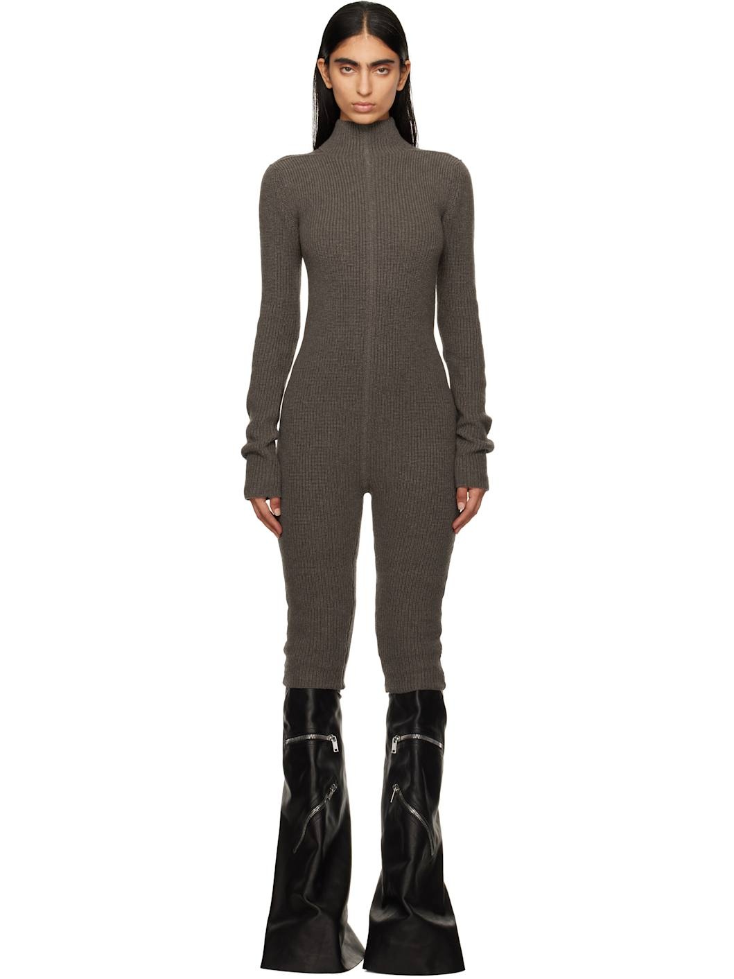 Gray Porterville Knit Headon Jumpsuit - 1
