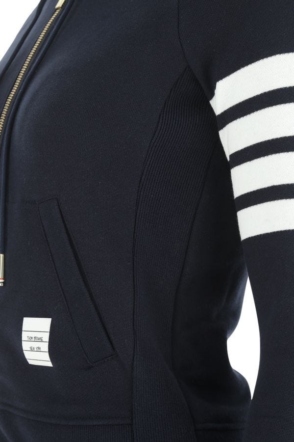 Thom Browne Midnight blue cotton sweatshirt