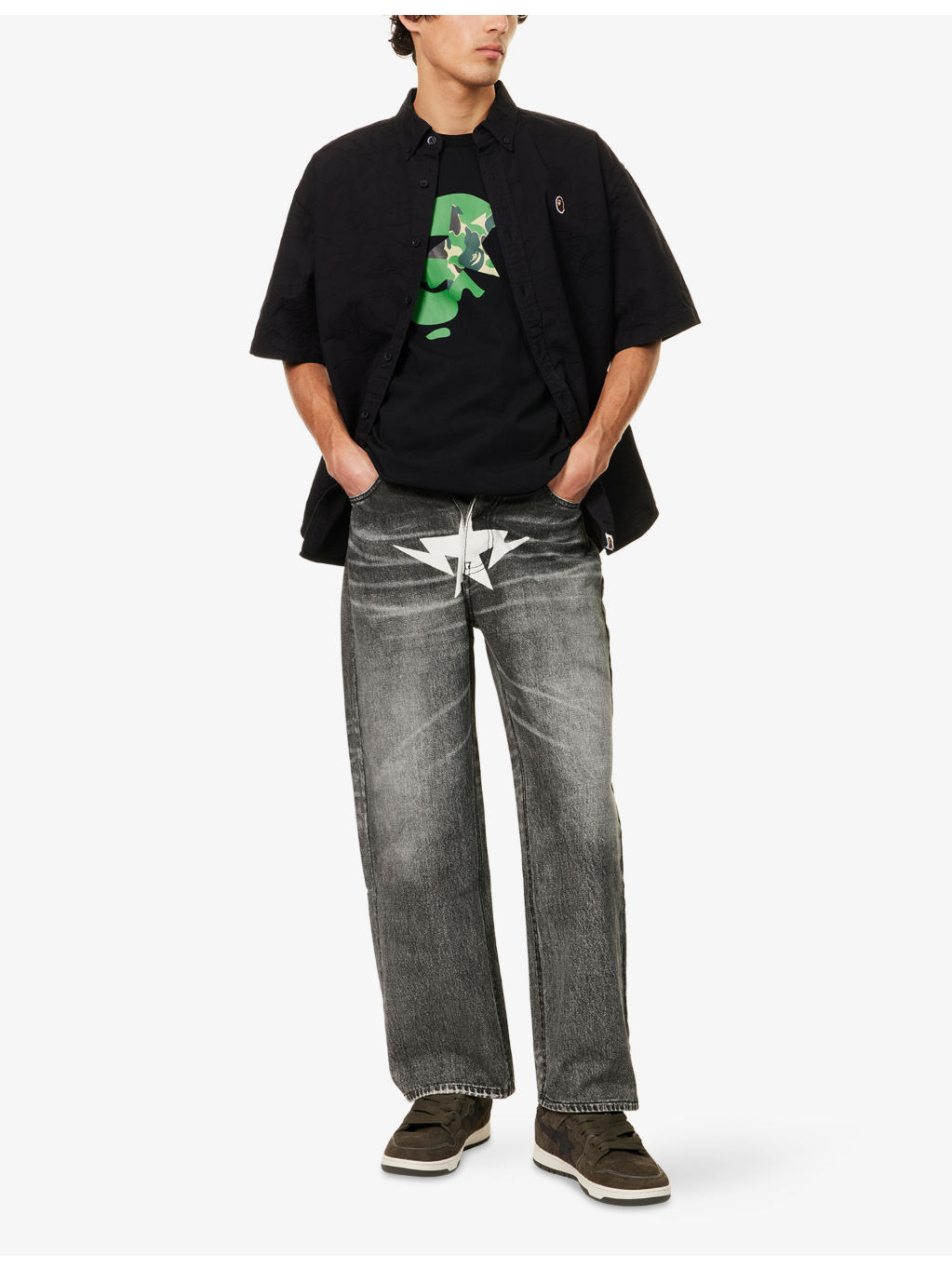 Ape Face Star Cotton-Jersey T-Shirt - 2