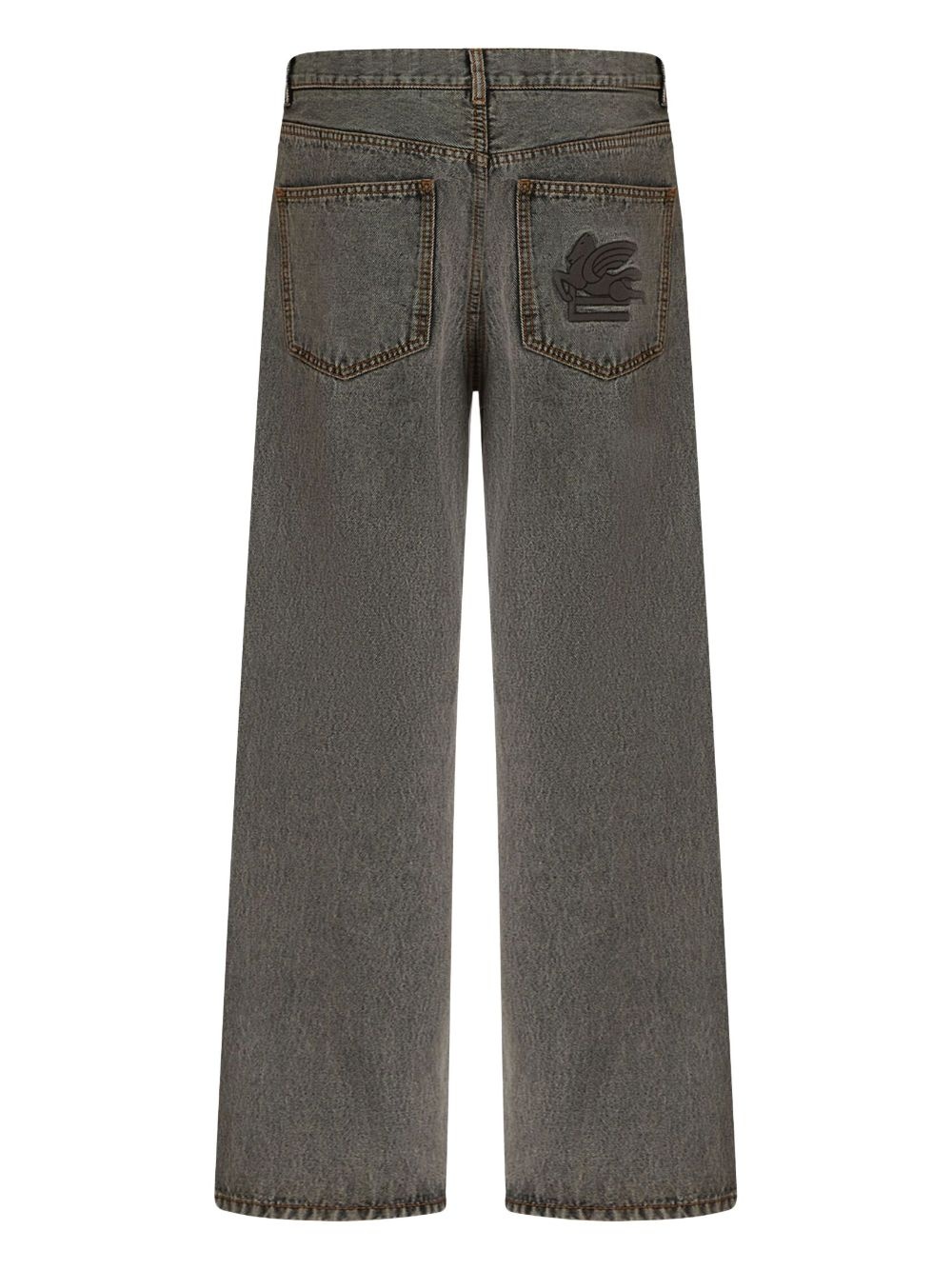 mid-rise straight-leg jeans - 2