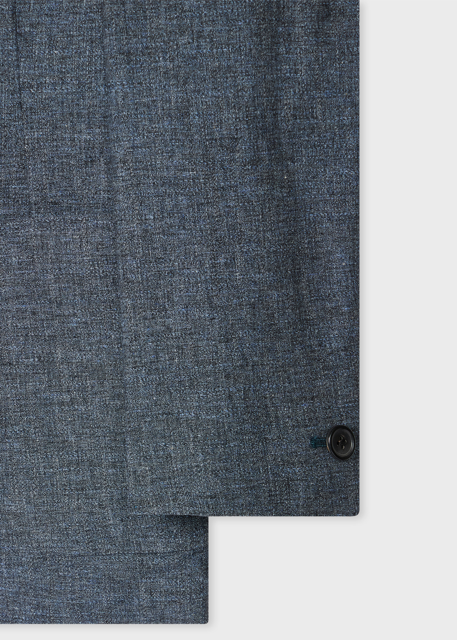 Slate Blue Cotton-Linen Melange Suit - 3